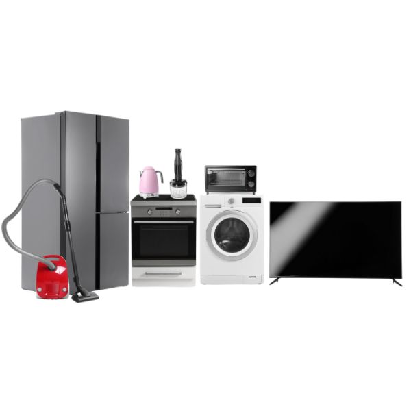 فني يقوم بصيانة أجهزة منزلية مختلفة